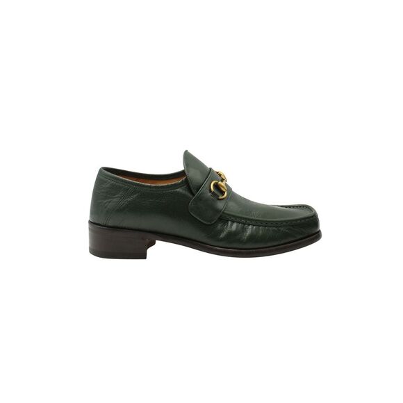 Gucci Horsebit Loafers in Dark Green Calf Leather - Picture 1 of 10